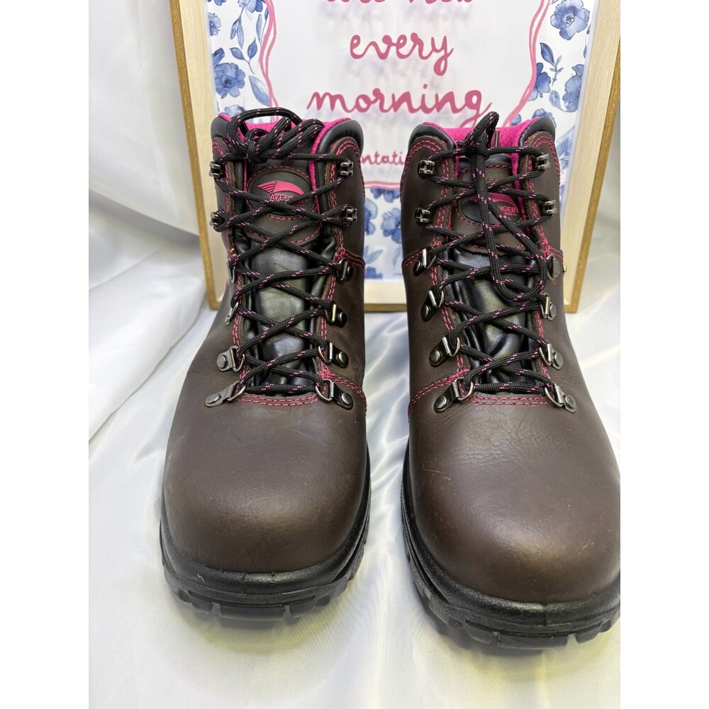 Avenger Steel Toe Work Boots Women 10M ASTM EH Slip Oil Resistant